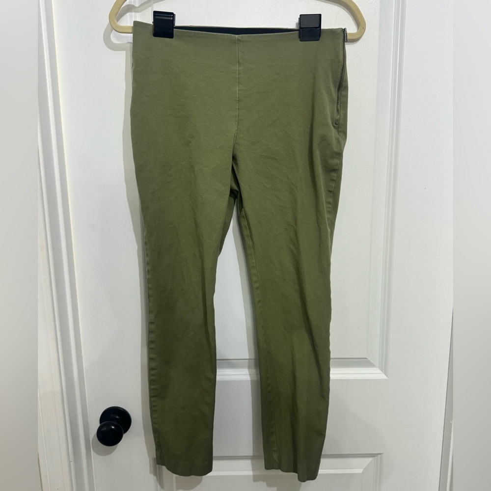 A New Day Women's Olive Green Stretch Ankle Pants Casual Size 4 - Picture 2 of 6